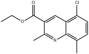 5-氯-2,8-二甲基喹啉-3-羧酸乙酯 结构式