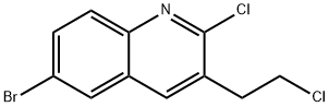 2-氯-3-(2-氯乙基)-6-溴代喹啉, 948294-46-0, 结构式