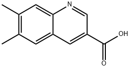 6,7-DIMETHYLQUINOLINE-3-CARBOXYLIC ACID Structure