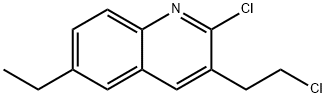 2-CHLORO-3-(2-CHLOROETHYL)-6-ETHYLQUINOLINE Structure