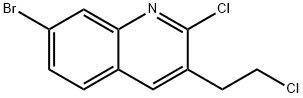 2-CHLORO-3-(2-CHLOROETHYL)-7-BROMOQUINOLINE Structure