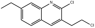 2-CHLORO-3-(2-CHLOROETHYL)-7-ETHYLQUINOLINE Struktur