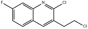 2-CHLORO-3-(2-CHLOROETHYL)-7-FLUOROQUINOLINE 结构式