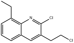 2-CHLORO-3-(2-CHLOROETHYL)-8-ETHYLQUINOLINE Structure