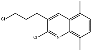 2-CHLORO-3-(3-CHLOROPROPYL)-5,8-DIMETHYLQUINOLINE Structure