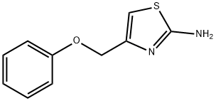 4-(フェノキシメチル)-1,3-チアゾール-2-アミン 化学構造式