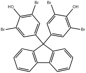 9,9-BIS(3',5'-DIBROMO-4'-HYDROXYPHENYL)FLUORENE Structure