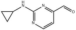 2-Cyclopropylamino-pyrimidine-4-carbaldehyde Structure