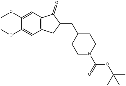 N-Desbenzyl N-tert-butyloxycarbonyl Donepezil Struktur