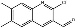 2-CHLORO-6,7-DIMETHYLQUINOLINE-3-CARBALDEHYDE, 94856-39-0, 结构式