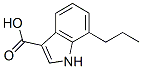 1H-Indole-3-carboxylic  acid,  7-propyl- Structure