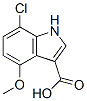 1H-Indole-3-carboxylic  acid,  7-chloro-4-methoxy-|