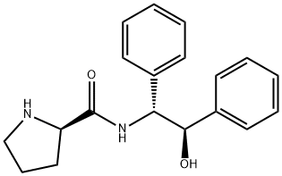 (2R,1μR,  2μR)-Pyrrolidine-2-carboxylic  acid  (2-hydroxy-1,2-diphenyl-ethyl)amide Structure