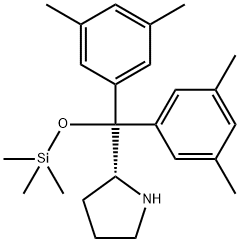 Pyrrolidine,  2-[bis(3,5-dimethylphenyl)[(trimethylsilyl)oxy]methyl]-,  (2R)- Structure
