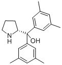 (R)-(+)-2-[Bis(3,5-dimethylphenyl)hydroxymethyl]pyrrolidine Struktur