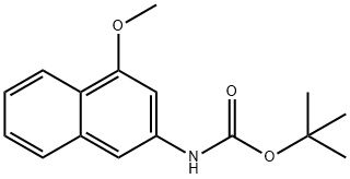 (4-甲氧基萘-2-基)氨基甲酸叔丁酯, 948825-24-9, 结构式
