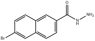 6-BROMO-2-NAPHTHOHYDRAZIDE 化学構造式
