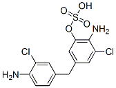 5-hydroxy-3,3'-dichloro-4,4'-diaminodiphenylmethane-5-sulfate 化学構造式
