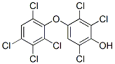 2,3,6-トリクロロ-4-(2,3,4,6-テトラクロロフェノキシ)フェノール 化学構造式
