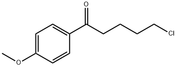 5-氯-1-(4-甲氧基苯基)-1-氧代戊烷, 949-06-4, 结构式