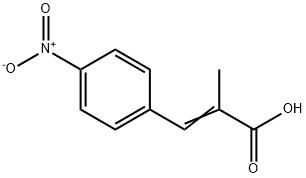 2-Methyl-3-(4-nitrophenyl)propenoic acid Structure