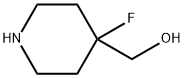 (4-フルオロピペリジン-4-イル)メタノール 化学構造式