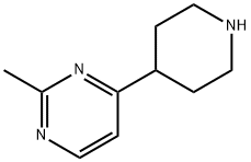 2-Methyl-4-(piperidin-4-yl)pyrimidine, 949100-33-8, 结构式