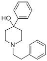 1-Phenethyl-4-phenyl-4-piperidinol Structure