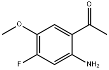 1-(2-アミノ-4-フルオロ-5-メトキシフェニル)エタノン 化学構造式