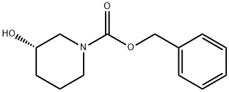 (R)-1-CBZ-3-羟基哌啶 结构式
