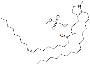 (Z,Z)-2-(8-十七碳烯基)-4,5-二氢-1-甲基-3-(2-油酰氨基乙基)-1H-咪唑硫酸甲酯 结构式