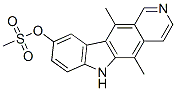 5,11-dimethyl-6H-pyrido[4,3-b]carbazol-9-yl methanesulphonate Structure