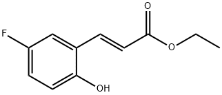 (E)-ethyl 3-(5-fluoro-2-hydroxyphenyl)acrylate Struktur
