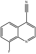 4-Quinolinecarbonitrile,  8-fluoro-, 949535-30-2, 结构式