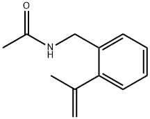 Acetamide,  N-[[2-(1-methylethenyl)phenyl]methyl]- Struktur