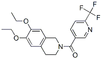METHANONE, (6,7-DIETHOXY-3,4-DIHYDRO-2(1H)-ISOQUINOLINYL)[6-(TRIFLUOROMETHYL)-3-PYRIDINYL]- Struktur