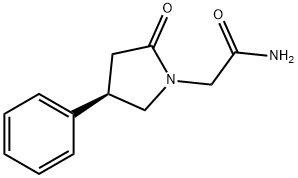 1-PyrrolidineacetaMide, 2-oxo-4-phenyl-, (4R)- Structure