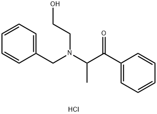 2-[Benzyl(2-hydroxyethyl)aMino]propiophenone Hydrochloride Structure