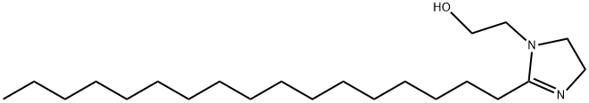 2-ヘプタデシル-4,5-ジヒドロ-1H-イミダゾール-1-エタノール 化学構造式