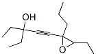 4-Nonyn-3-ol, 6,7-epoxy-3-ethyl-6-propyl- Struktur