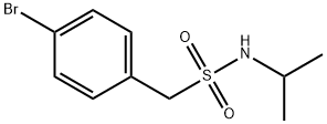 1-(4-bromophenyl)-N-isopropylmethanesulfonamide Struktur