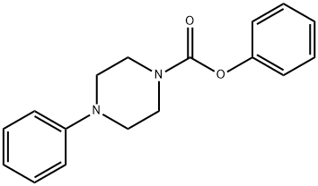 4-PHENYL-PIPERAZINE-1-CARBOXYLIC ACID PHENYL ESTER Structure
