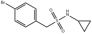 1-(4-bromophenyl)-N-cyclopropylmethanesulfonamide Structure