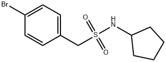 1-(4-bromophenyl)-N-cyclopentylmethanesulfonamide Struktur