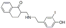2-(beta-(3-iodo-4-hydroxyphenyl)ethylaminomethyl)tetralone Structure