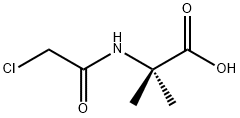 N-(2-クロロアセチル)-2-メチルアラニン 化学構造式