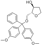 5-O-(DIMETHOXYTRITYL)-1,2-DIDEOXY-D-RIBOSE, 95049-01-7, 结构式