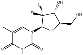 2'-Deoxy-2',2'-difluoro ThyMidine 结构式