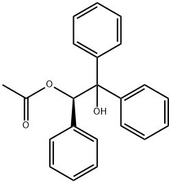 酢酸(R)-(+)-2-ヒドロキシ-1,2,2-トリフェニルエチル 化学構造式