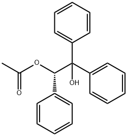 酢酸(S)-(-)-2-ヒドロキシ-1,2,2-トリフェニルエチル 化学構造式